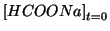 $\displaystyle \InitialConcOf{HCOONa}$
