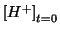 $\InitialConcOf{{H^+}}$