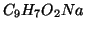 $C_9H_7O_2Na$