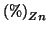 $\PercentOf{Zn}$