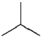 $
\begin{xy}
<1em,0em>:;
p+/va(-30)2em/**\dir{-},
p+/va(-150)2em/**\dir{-},
p+/u2em/**\dir{-},
\end{xy}$
