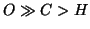 $O\gg{}C>H$