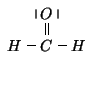 $
\begin{xy}
<1em,0em>:
c*+{C};
p+/u2em/*+{O}**\dir2{-},c=''O'',
p+/l2em/*+{H}*...
...';
p+/r0.1em/**\dir{}?<*\dir{\vert},
p+/l0.1em/**\dir{}?<*\dir{\vert},
\end{xy}$