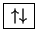 \framebox[2em]{{$\uparrow\downarrow$}}