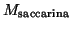$\MWOf{\mathrm{saccarina}}$