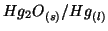 $\Solid{Hg_2O}/\Liquid{Hg}$
