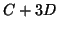 $\displaystyle C+3D$