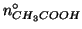 $\NZeroOf{CH_3COOH}$