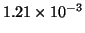 $1.21\times10^{-3}$