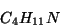 \begin{displaymath}
C_4H_{11}N
\end{displaymath}
