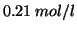 $0.21\;mol/l$