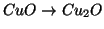 $CuO\rightarrow{}Cu_2O$