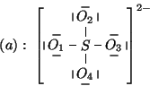 \begin{displaymath}
(a):\;\left[
\begin{xy}
<1em,0em>:
*+{S},c=''S'';
p+/l2em/*...
...\vert},
p+/r0.1em/**\dir{}?<*\dir{\vert},
\end{xy}\right]^{2-}
\end{displaymath}