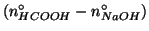 $\left(\NZeroOf{HCOOH}-\NZeroOf{NaOH}\right)$