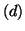 $(d)$