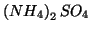 $\left(NH_4\right)_2SO_4$