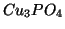 $Cu_3PO_4$